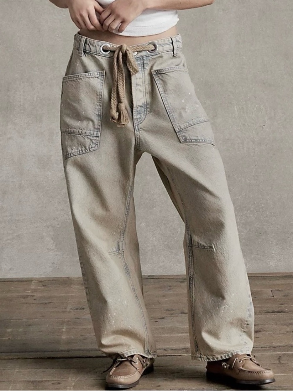 Free People We The Free Moxie Pull-On Barrel Jeans